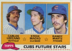 1981 Topps Baseball Cards      381     Carlos Lezcano/Steve Macko/Randy Martz RC
